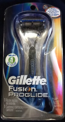 NEW! Gillette Fusion Proglide Men's Razor With 1 CARTRIDGE Refill [5 Blades]