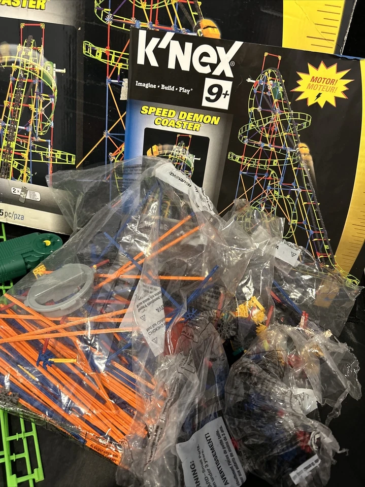 K'NEX Playset #58108, Speed Demon Coaster Motor Instructions,  Not  Complete - Image 2 of 4