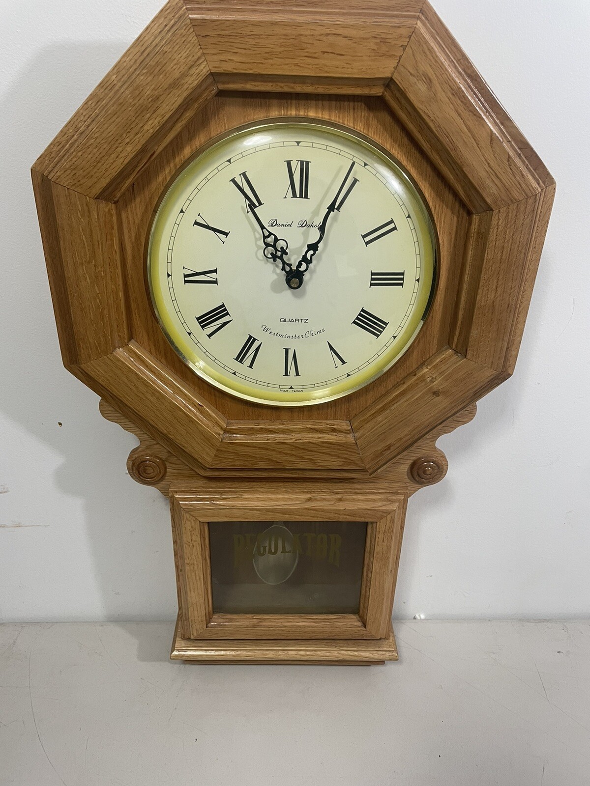 DANIEL DAKOTA Quartz Regulator Westminster Chime Wall CLOCK eBay