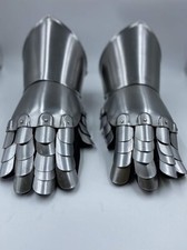 Medieval Knight Halloween Costume Gauntlets Armor Steel Gloves
