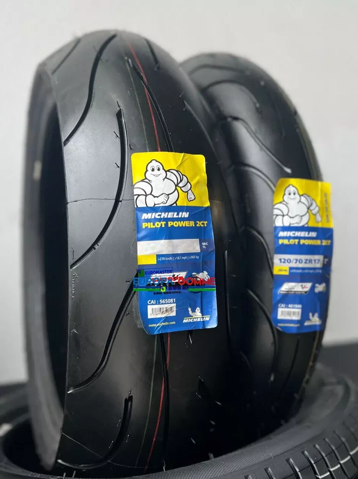 COPPIA 120/70 ZR17 58W+ 190/50 ZR17 73W DOT 2025/24 PILOT POWER 2CT BIMESCOLA - Bild 2 von 4