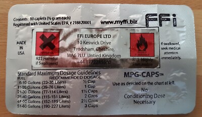 MPG CAPS - Ein FFI Blister von 10 St (Kraftstoff verbrauch Reduzieren) 