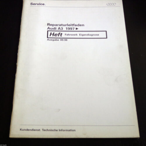 Manual de Taller Audi A 3/A3 Suspensión Eigendiagnose Desde 1997 - Imagen 1 de 1