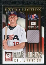 Kel Johnson 2013 Elite Extra Edition USA Baseball Game Used Jersey #9 18 U Team