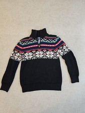 VTG Polo Ralph Lauren Boys Fair Isle Nordic Holiday Snowflake Sweater 14-16