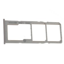For Samsung A51 / A71 Replacement SIM / SD Card Tray (White/ Silver) UK Stock