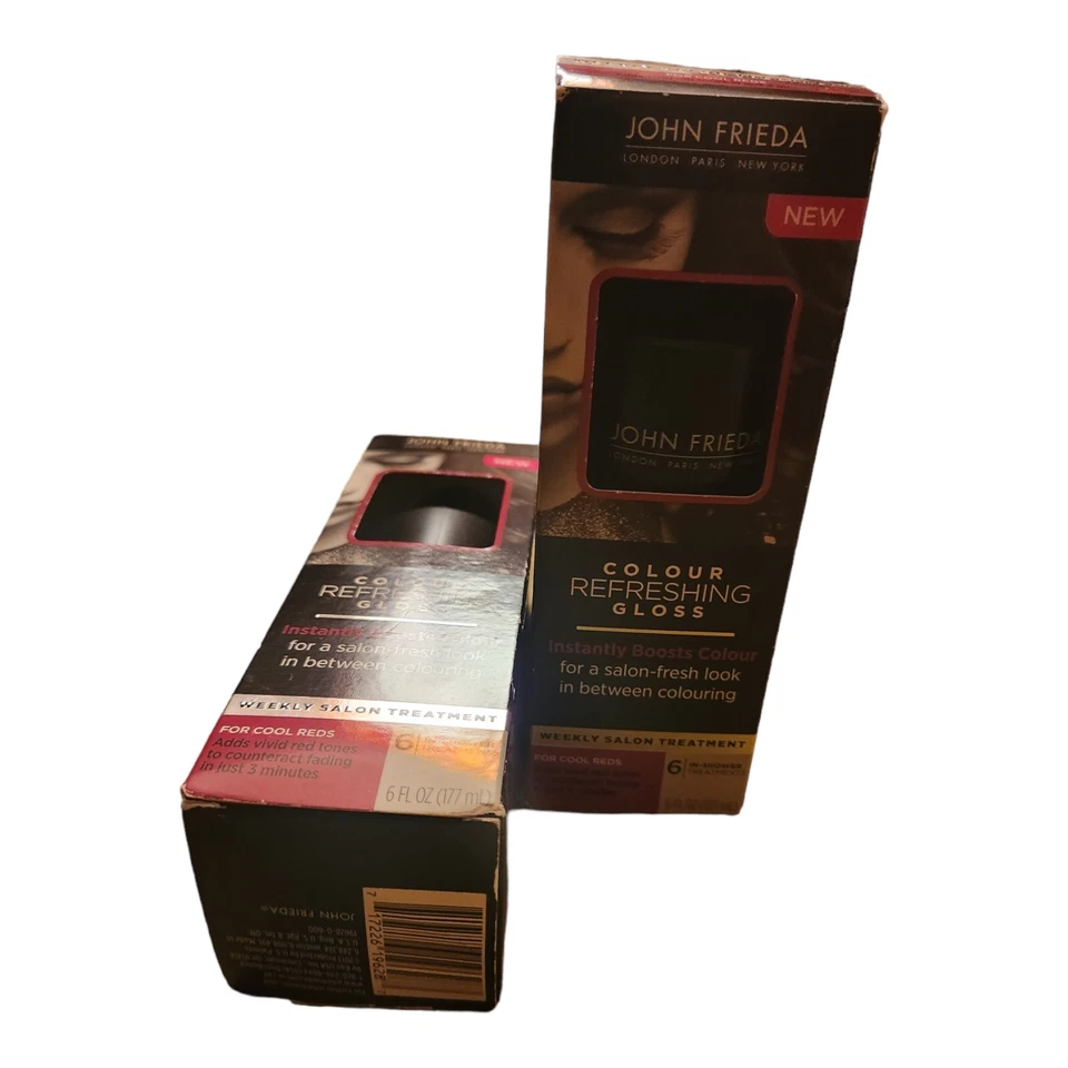 Lot NEW John Frieda Colour Refreshing Gloss -6 In Shower Treatment Cool Reds 6oz - Image 4 of 4