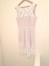 CREAM  LACE LOVELY DRESS UK 16