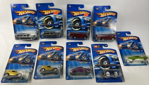Hot Wheels Red Lines Various Sets 2005 Lot of 9 doubles NIP