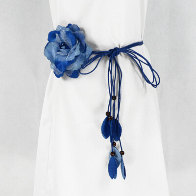 Tassel Flower Belt Women Thin Waist Rope Fashion Belt  display picture 3