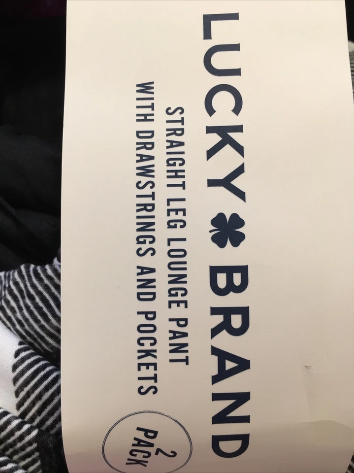 Lucky Brand New Women's Size Small Straight Leg Lounge Pant 2 Pack Pockets - Image 3 of 4