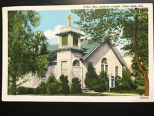 Vintage Postcard 1962 Lutheran Chapel, Clear Lake Indiana, IN