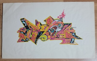 1986 Buda Original Graffiti Artwork badassest DJ Deadly art | eBay