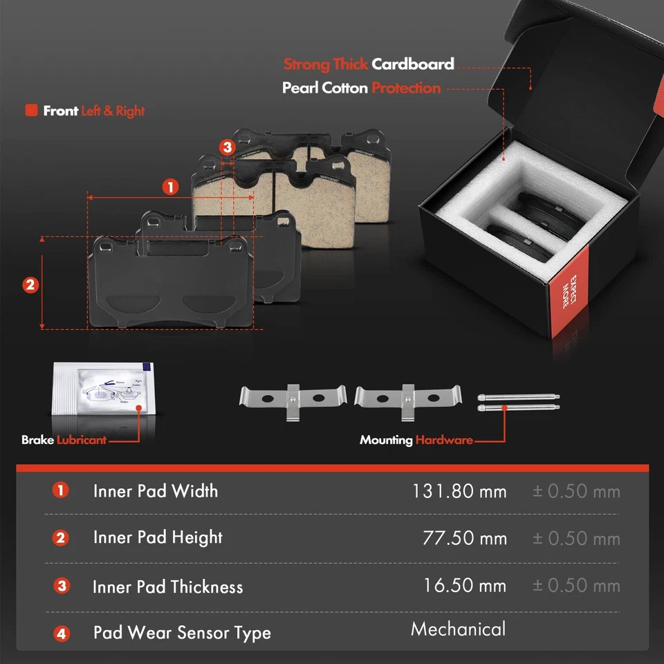 Rotor perforado delantero y trasero y pastilla de freno de cerámica para Land Rover Range Rover Sport Foto 4 de 4
