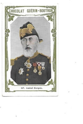 GUERIN BOUTRON Admiral Marquis 557 Chocolate Image Chrome Advertising Chrome
