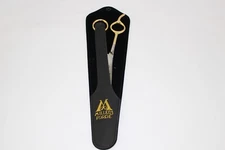 Millers Forge 9 1/2" Straight Shears/Scissors Pet Dog Grooming Silver/Gold READ