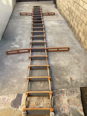 19 Step Marine Vessel Pilot Ladder 19  Foot Ocean Water Treehouse Step Rope Lift