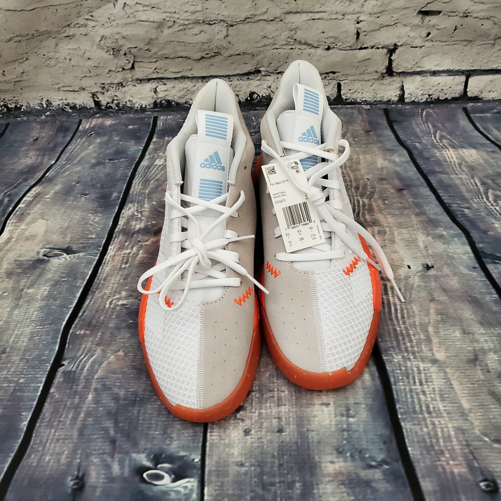 Size 10 - adidas Pro Next 2019 White Orange for sale online | eBay