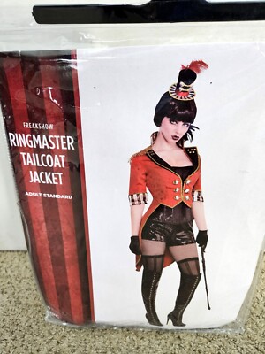 Freakshow Circus Ringmaster Tailcoat Jacket Women's Standard Halloween Costume