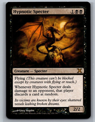Magic The Gathering 10th Edition Hypnotic Specter #151/383 MTG TCG CCG Tenth