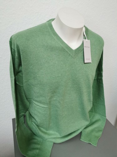 Maglione a V Maica maglione a V taglia XXL 56 verde 100% cotone - Foto 2 di 5