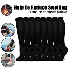 3PAIR Medias De Compression Para Mujer Calcetines Para La Circulacion 10-20 Mmhg