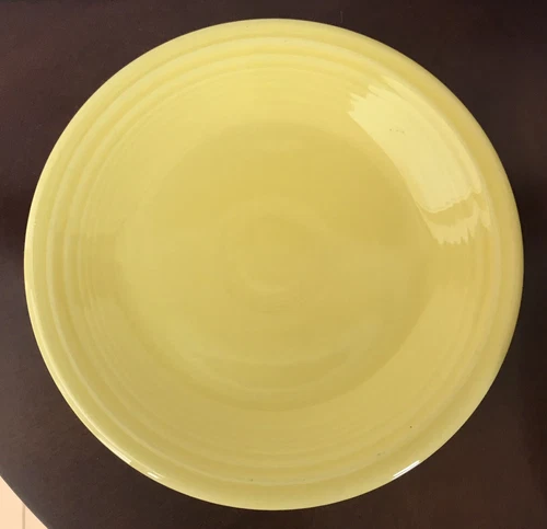 Homer Laughlin Fiestaware 7.25" Yellow Ceramic Deep Plate Lead Free USA ~ EUC