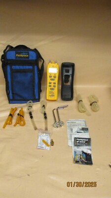 Fieldpiece sdmn6 dual port manometer pressure switch tester w/ acc. and case