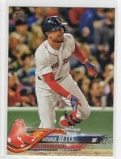 Mookie Betts 2018 Topps Series 1 Baseball Base Common #140 Boston Red Sox