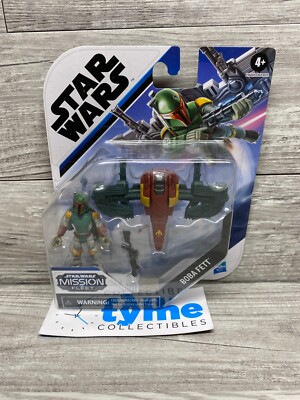 Star Wars Mission Fleet Boba Fett 2.5'' Figure & Jetpack Brand New On Card