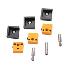 3 Sets 3D Printer Part Silicone Sock Aluminum Heater Block Stainless Steel Throa