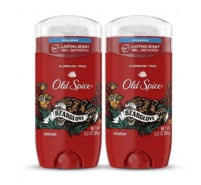 Old Spice Wild Collection Men's Deodorant, Bearglove 3 oz- 2 Pack