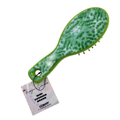 2X Conair Morgan Simianer Xo Mini Cushion Brush Green - Picture 7 of 9