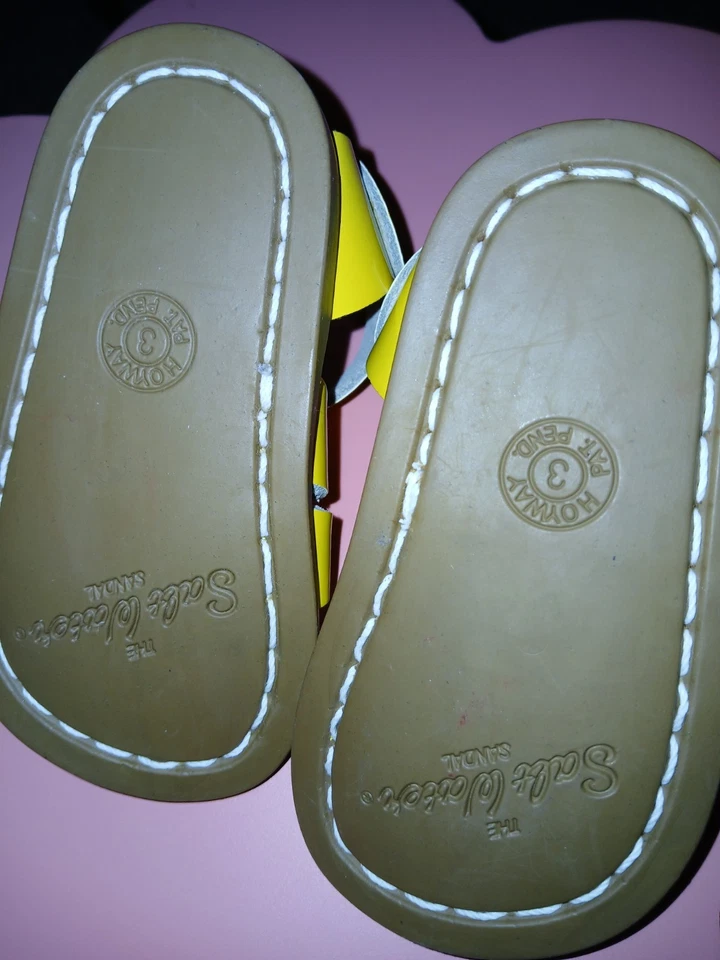 Salt Water Baby Sandles Yellow - Image 4 of 4