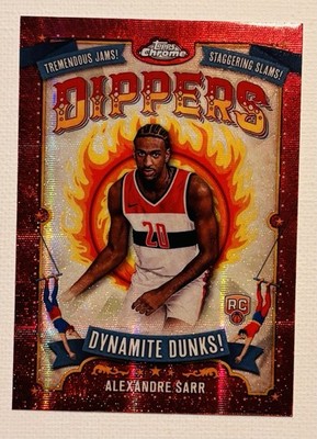 2024-25 Topps Chrome Alexandre Sarr Dippers Dynamite Dunks SSP Case Hit #D22 RC