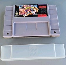 Street Fighter 2 II Turbo (SNES, 1992) AUTHENTIC Cartridge & Dust Cover WORKS