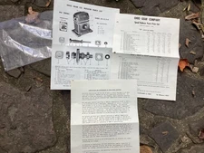 Rare Original 1962 Ohio Gear Speed Reducer Parts & Price List Cleveland Ohio