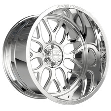 22x12 Amani Allora Polished FORGED Wheels 6 Lug Blank (-44mm) Set of 4