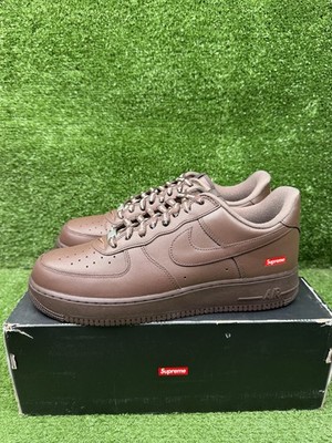 Size 12 - Nike Supreme x Air Force 1 Low Box Logo - Baroque Brown