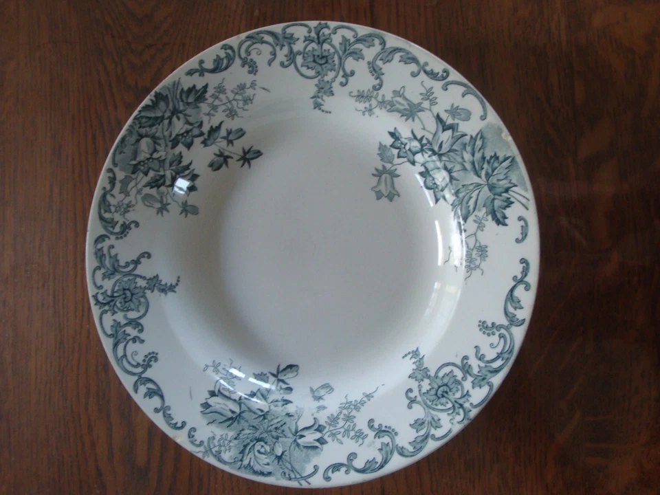 Lot de 4 assiettes creuses saint Amand et Hamage modèle campanule - Photo 4/4