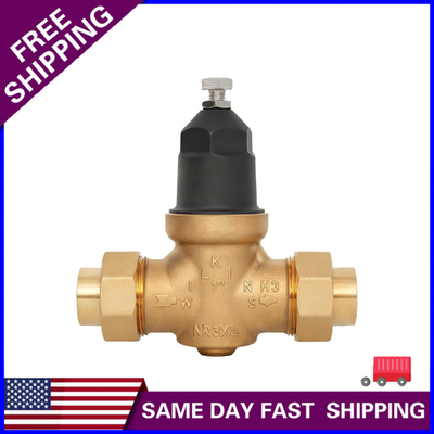 #ad 1quot; NR3XLDU Water Pressure Reducing Valve Double Union FNPT Connection for Home $99.95