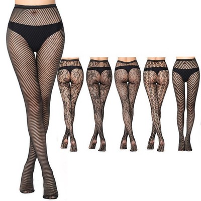 6Pair Women Sexy Fishnet Tights Seamless Pantyhose Grid Fish Net Stocking  Black | eBay