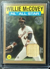 2021 Topps 1986 Topps All-Star Baseball Relics Gold #86ASRWMC Willie McCovey /50