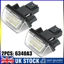 2Pcs Rear Number Plate Light For Citroen Berlingo C3 C5 Peugeot 207 5008 Partner