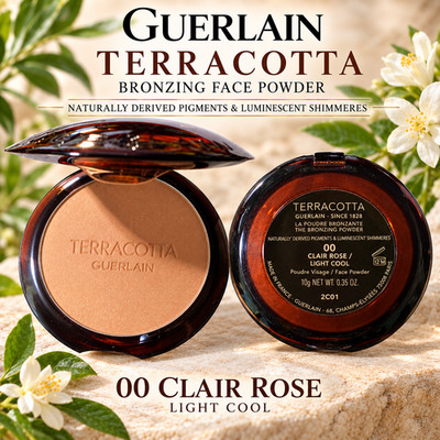 GUERLAIN TERRACOTTA BRONZING POWDER LIGHT SHIMMER 00 LIGHT COOL  0.3 OZ