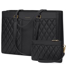 Laptop Bag for Women 15.6 Inch Work Tote Bags Waterproof Leather Computer Han...