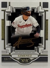 Andres Gimenez Auto /25 2023 Topps Tier One Breakout Bronze Ink Guardians
