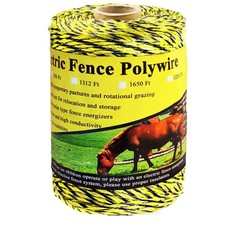 330ft Electric Fence Polywire - 6 Steel Strands Wire