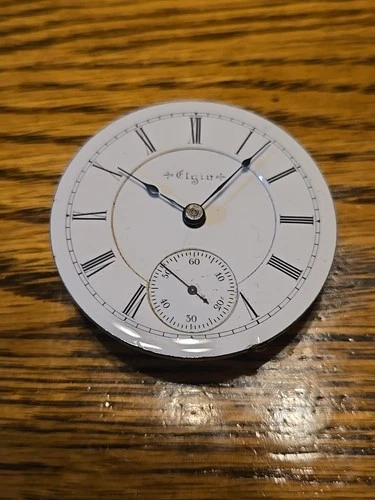 1897 Elgin RAILROAD Pocket Watch 17J 18S Gr 164 Good BAL/Dial 1 of Only 6k!   1C