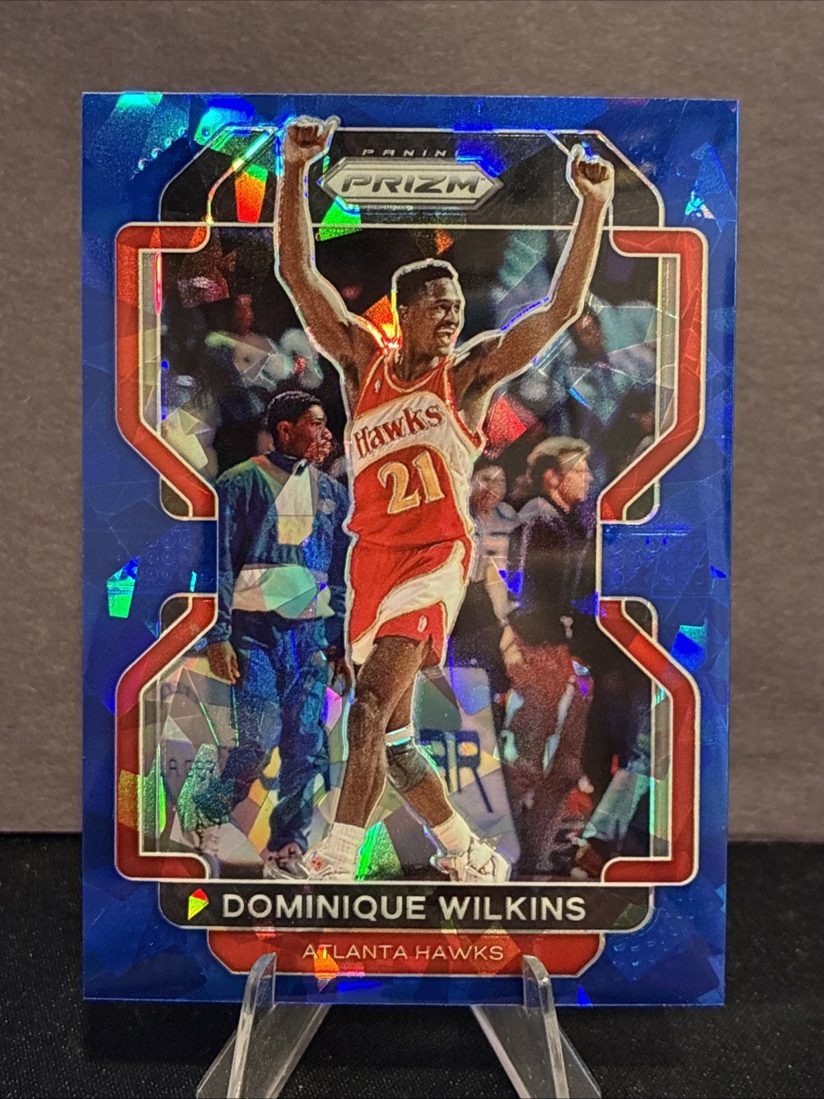 2021-22 Panini Prizm-Dominique Wilkins #252 Blue Ice Prizm 113/125